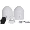 imageRockville DMAC65W Dual 65quot White Aluminum Wakeboard Tower Speaker Enclosure