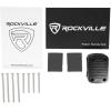 imageRockville DWB80B Dual 8quot 800W Marine Wakeboard Tower Speakers 4 Ohm ABS Enclosure Titanium Tweeter 360 Degree Swivel Mount Black for Boats Jeeps ATVs ampamp UTVsBlack