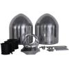 imageRockville Dual 65quot Polished Silver Aluminum Wakeboard Tower Speaker Enclosure