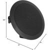imageRockville HC55 Black 525quot 300 Watt InCeiling Home Theater Speakers 8 Ohm Aimable Tweeter Paintable Grill Easy Install for Home Audio SystemsBlack