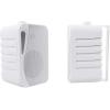 imageRockville HP4S Pair 360W 4quot OutdoorIndoor Speakers 4 Ohm WeatherResistant Swivel Brackets 4quot Woofer  12quot Tweeter for Home Theater and Patio4 inch 8 Ohm  White