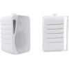 imageRockville HP4S Pair 360W 4quot OutdoorIndoor Speakers 4 Ohm WeatherResistant Swivel Brackets 4quot Woofer  12quot Tweeter for Home Theater and Patio4 inch 4 Ohm  White