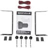 imageRockville HP4S Pair 360W 4quot OutdoorIndoor Speakers 4 Ohm WeatherResistant Swivel Brackets 4quot Woofer  12quot Tweeter for Home Theater and Patio8 Ohm Black