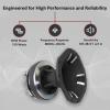 imageRockville HT120 Titanium Compression Tweeter 2quot Voice Coil 360W 8 Ohms Aluminum Horn High Sensitivity BoltOn Perfect for CarPro Audio Systems3
