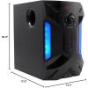 imageRockville HTS56 1000W 51 Channel Home Theater System Bluetooth USB 8quot Subwoofer LED Light Effects Remote Control Optical Input for Movies Music ampamp Karaoke