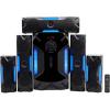 imageRockville HTS56 1000W 51 Channel Home Theater System Bluetooth USB 8quot Subwoofer LED Light Effects Remote Control Optical Input for Movies Music ampamp Karaoke