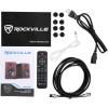 imageRockville HTS8B Pair 8quot 1000W Powered Home Theater Speakers with FM USB SD and Bluetooth in BlackBlack
