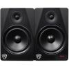 imageRockville HTS8B Pair 8quot 1000W Powered Home Theater Speakers with FM USB SD and Bluetooth in BlackBlack