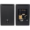 imageRockville HTS8B Pair 8quot 1000W Powered Home Theater Speakers with FM USB SD and Bluetooth in BlackWhite