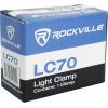 imageRockville LC70 Heavy Duty C Clamp 70 LBS Capacity Adjustable Knob Steel Build Versatile Mounting Compact Design Perfect for Stage Lighting