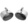 imageRockville MAC69S 2 6x9 Polished Silver Aluminum Wakeboard Tower Speaker Enclosures Waterproof Internally Wired Universal Fit for Marine and UTV AudioSilver