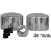 imageRockville MAC69S 2 6x9 Polished Silver Aluminum Wakeboard Tower Speaker Enclosures Waterproof Internally Wired Universal Fit for Marine and UTV AudioSilver