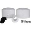 imageRockville MAC69S 2 6x9 Polished Silver Aluminum Wakeboard Tower Speaker Enclosures Waterproof Internally Wired Universal Fit for Marine and UTV AudioWhite