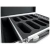 imageRockville MINI RF3 RF4 Charging Case Holds 8 MINI RF3 RF4 IR4 Lights BuiltIn Power Strip Stackable Padded Hard Case for Transport ampamp Charging