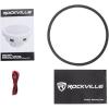 imageRockville MS12LW 2800W Peak  700W RMS 12quot Marine Subwoofer Dual 4 Ohm Waterproof Design LED Lighting HighPower Bass for Boats and Marine Audio SystemsSilver