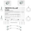 imageRockville Pair Cube Black 30W RMS 35quot Home Theater Wall Speakers 8 Ohm 360Degree Swivel Brackets True 2Way Audio Compact Design for Home Theater and Surround SoundWhite
