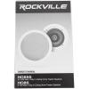 imageRockville Pair HC655 65quot 500 Watt 2Way inCeiling Home Theater Speakers 8 Ohm Aimable Swivel Tweeter Paintable Grills Clear Audio for Home Theater and MultiRoom AudioWhite