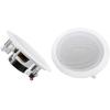 imageRockville Pair HC655 65quot 500 Watt 2Way inCeiling Home Theater Speakers 8 Ohm Aimable Swivel Tweeter Paintable Grills Clear Audio for Home Theater and MultiRoom AudioWhite