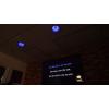 imageRockville Pair HC65LED 65quot 500 Watt inCeiling Home Theater Speakers 8 Ohm LED Effects Kevlar Cone Paintable Grill for Home Audio and EntertainmentBlue