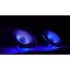 imageRockville Pair HC65LED 65quot 500 Watt inCeiling Home Theater Speakers 8 Ohm LED Effects Kevlar Cone Paintable Grill for Home Audio and EntertainmentBlue