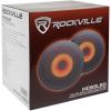 imageRockville Pair HC65LED 65quot 500 Watt inCeiling Home Theater Speakers 8 Ohm LED Effects Kevlar Cone Paintable Grill for Home Audio and EntertainmentRed