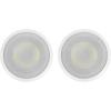 imageRockville Pair HC85BLED 8quot 700 Watt inCeiling Home Theater Speakers 8 Ohm Blue LED Effects Kevlar Cone Paintable Grills for Home Theater Systems