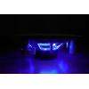 imageRockville Pair HC85BLED 8quot 700 Watt inCeiling Home Theater Speakers 8 Ohm Blue LED Effects Kevlar Cone Paintable Grills for Home Theater Systems