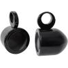 imageRockville Pair MAC525W 525quot Marine Wakeboard Tower Speaker Pods White PowderCoat Aluminum Waterproof Universal Mounting for Boats and ATVsBlack