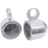 imageRockville Pair MAC525W 525quot Marine Wakeboard Tower Speaker Pods White PowderCoat Aluminum Waterproof Universal Mounting for Boats and ATVsSilver