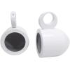 imageRockville Pair MAC525W 525quot Marine Wakeboard Tower Speaker Pods White PowderCoat Aluminum Waterproof Universal Mounting for Boats and ATVsWhite