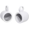imageRockville Pair MAC65W 65quot White Aluminum Wakeboard Tower Speaker Pods Waterproof HighEfficiency Airspace Universal Fit for Marine and Boat AudioWhite