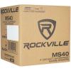 imageRockville Pair MS40B 200 Watt Marine Boat Speakers 4 Inch 4 Ohm Waterproof Compact Design HighFidelity Sound UVResistant for Boats and Outdoor UseBlack