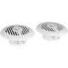 imageRockville Pair MS40B 200 Watt Marine Boat Speakers 4 Inch 4 Ohm Waterproof Compact Design HighFidelity Sound UVResistant for Boats and Outdoor UseWhite