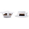 imageRockville Pair MS525B 525quot 400W Marine Boat Speakers 4 Ohm Waterproof IP56 Black Durable ABS Grill 87dB Sensitivity for Marine and Outdoor UseWhite