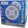 imageRockville Pair RMSTS65B 800W 65quot 2Way Marine Boat Speakers 4 Ohm Waterproof UVResistant PEI Dome Tweeter for Marine and Outdoor UseBlack