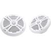 imageRockville Pair RMSTS80B 1000W 8quot Marine Boat Speakers 4Ohm Waterproof PEI Dome Tweeter Durable ABS Basket for Marine and Outdoor AudioWhite