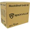 imageRockville Pair RockShelf 54B Black 525quot Home Bookshelf Speakers  28quot Stands