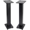 imageRockville Pair RockShelf 54B Black 525quot Home Bookshelf Speakers  28quot Stands