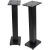 imageRockville Pair RockShelf 54B Black 525quot Home Bookshelf Speakers  36quot Stands