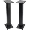 imageRockville Pair RockShelf 54B Black 525quot Home Bookshelf Speakers  36quot Stands