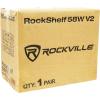 imageRockville Pair RockShelf 58C V2 360W 525quot Bookshelf Speakers 8 Ohm Kevlar Woofers Silk Dome Tweeters MDF Wood Grain Cabinet for Home Theater and MusicWhite