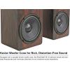 imageRockville Pair RockShelf 58C V2 360W 525quot Bookshelf Speakers 8 Ohm Kevlar Woofers Silk Dome Tweeters MDF Wood Grain Cabinet for Home Theater and MusicDark Wood