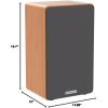 imageRockville Pair RockShelf 68B V2 400W Black 65quot Home Bookshelf Speakers 8 Ohm Kevlar Woofers Silk Dome Tweeters WallMountable for Home Theater and Stereo SystemsClassic