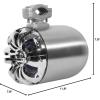 imageRockville Pair WB65 Black 65quot 600W Metal Marine Wakeboard Tower Speakers 4 Ohm Waterproof 360Degree Swivel Durable Build for Boats ATVs UTVsSilver