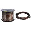 imageRockville R0G100 Red 0 Gauge AWG 100 Ft Car Amp PowerGround Wire Cable Flexible PVC Jacket Cool Cable Technology NoiseReducing Winding for Car Audio AmplifiersBlack