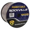 imageRockville R4G150B 4 AWG 150 Ft Black Car Amp Power or Ground Wire Spool Copper Conductor Flexible PVC Jacket High Current for Car Audio Installers and EnthusiastsBLACK