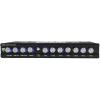 imageRockville R7EQ 12 Din 7 Band Car Audio Equalizer FrontRearSub Outputs Blue LED Knobs Builtin Line Driver ampamp Crossover for Car Audio Systems