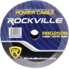 imageRockville R8G250Black 8 Gauge 250 Ft Car Amp Power Wire Spool OxygenFree Copper Flexible PVC Jacket High Current Competition Class Cable for Car Audio Systems