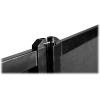imageRockville RAPFAB Black DJ Facade Extension 2 Panels Lightweight Aluminum 360Degree Rotation FireRetardant Scrim Portable for Mobile DJs and Event Plannersblack