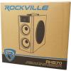 imageRockville RHB70 Home Theater Compact Powered Speaker System BluetoothUSBSDFM 4quot Subwoofer 21 Channel 100W Peak Cherry Wood Finish for Home Entertainment